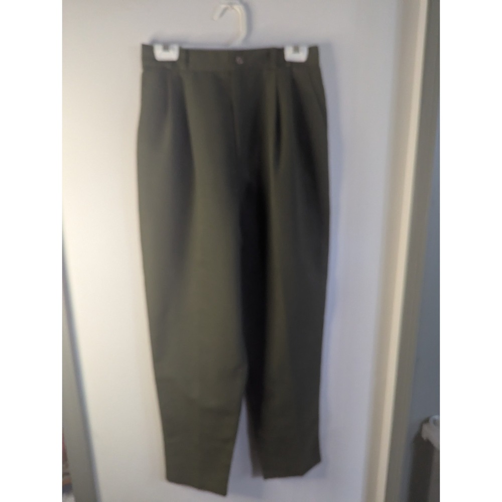 Vintage Worthington Pleated Trousers Women's Sage Green Size 12